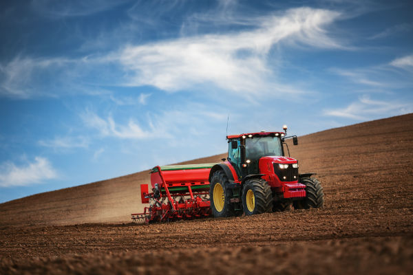 Tractor with Tinted Windows